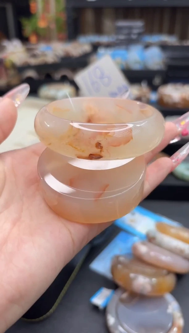 未镶嵌手镯石英质玉338(57圈赠送镯心)