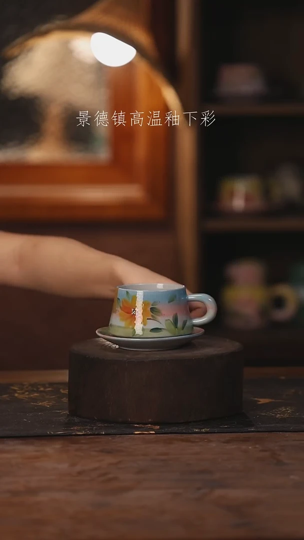 陶瓷景德镇高温釉下手绘陶瓷479