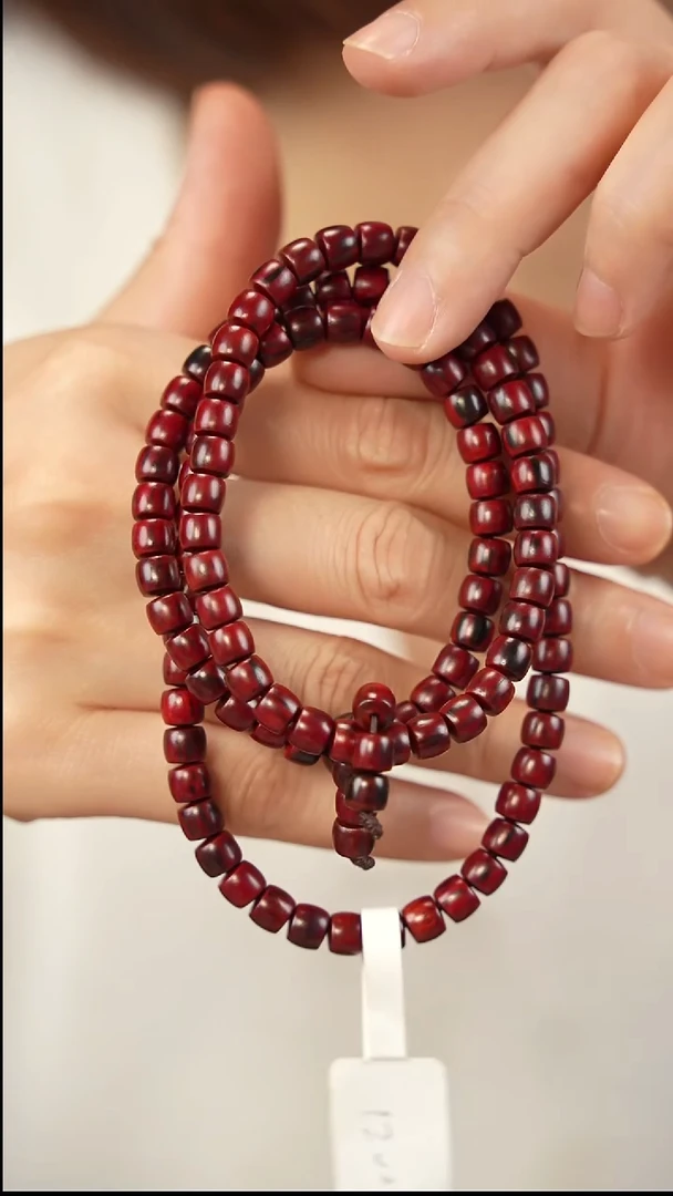 降真香手串/手链红降5.5x6x108颗直切-1200
