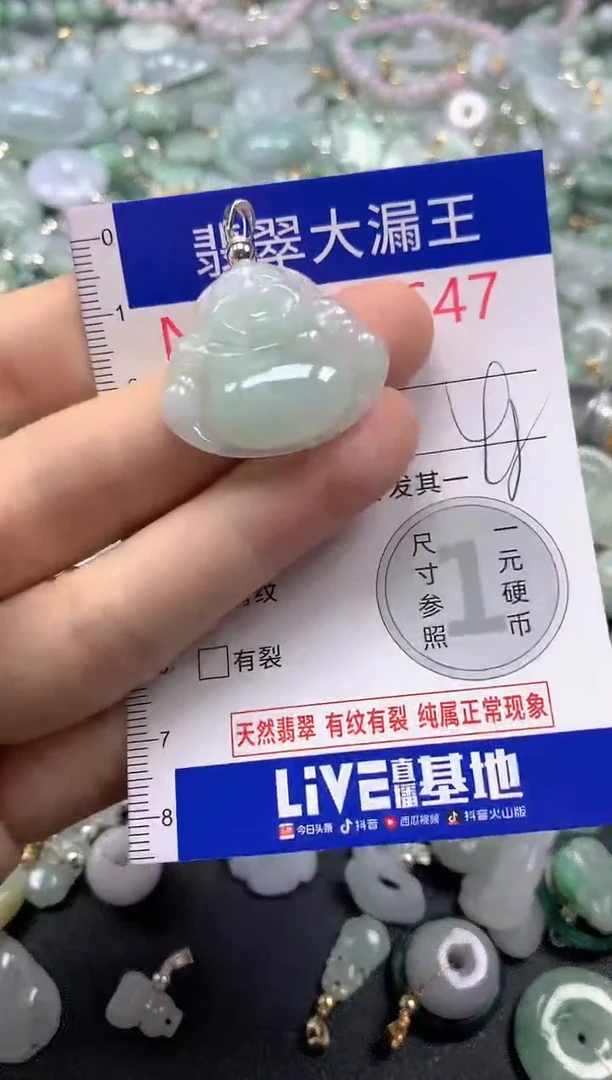 翡翠未镶嵌吊坠(不含链)647