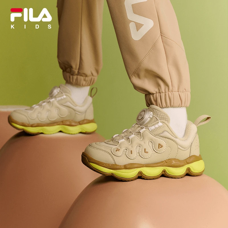【豌豆鞋】FILA斐乐儿童3-8岁小童回弹面包运动鞋K14B441201F/G