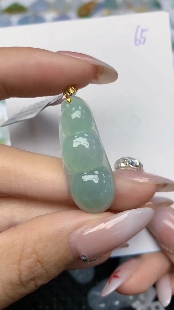 【闪购商品】翡翠颈饰18K金镶嵌天然翡翠A货