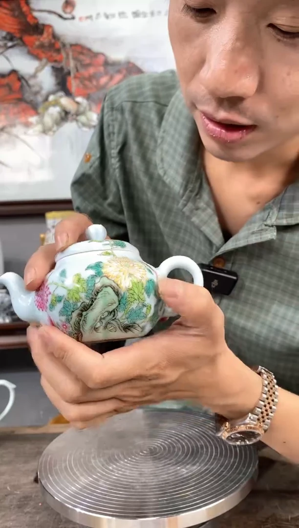 吴义松陶瓷联盟手绘陶瓷编号：