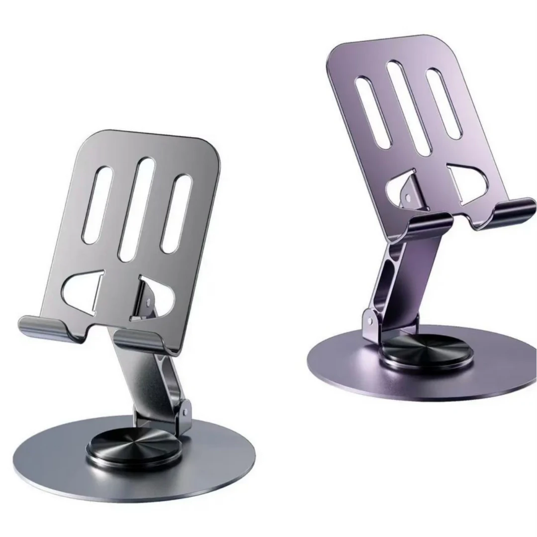 99新  抖音款金属手机直播支架360度旋转调节折叠懒人