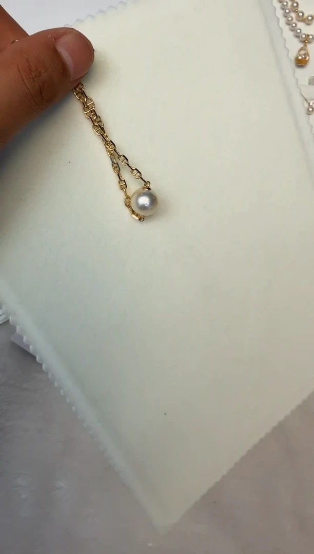 海水珍珠银S925镶嵌手链手链