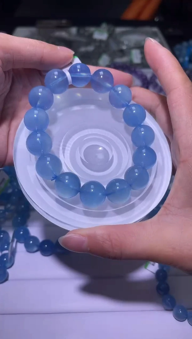 1海蓝宝石（处理）J136-15mm海蓝宝单圈-多样性发其一