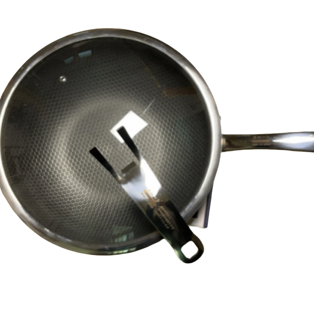 原田一卜电磁炉电陶炉通用不锈钢炒锅炒32CM34CM