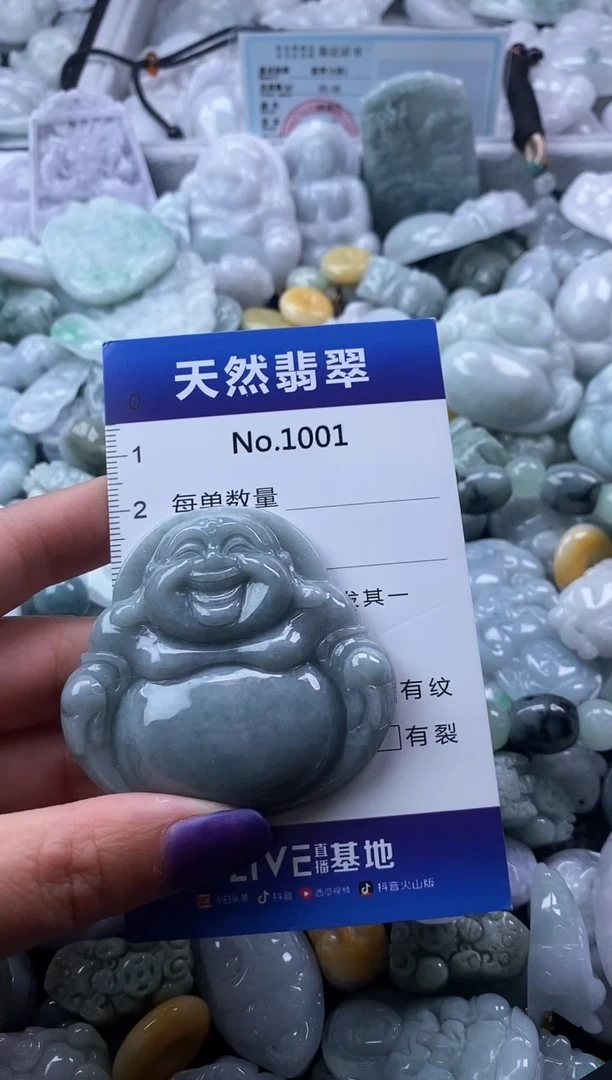 翡翠未镶嵌颈饰缅甸A货翡翠1001