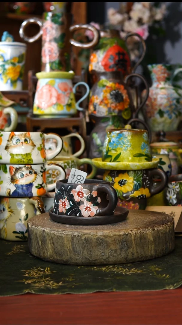 陶瓷69景德镇手工手绘釉下彩