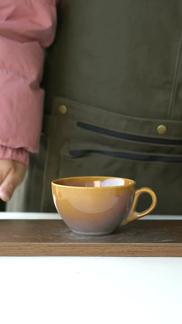 【闪购商品】陶瓷微瑕美拉德窑变咖啡杯240ml@4-2@