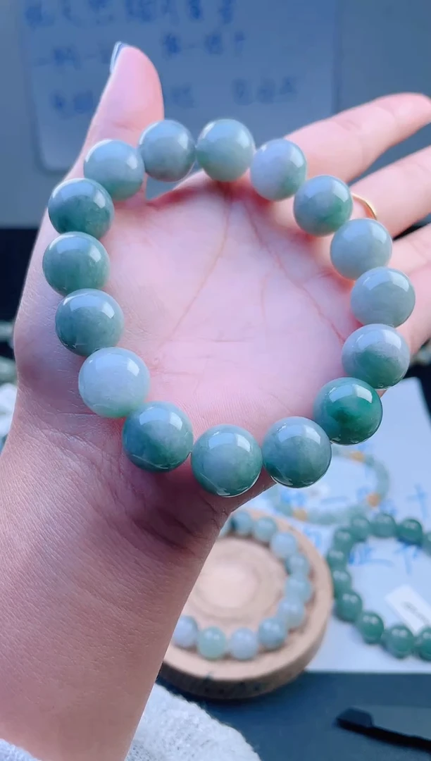 未镶嵌手链翡翠珠串