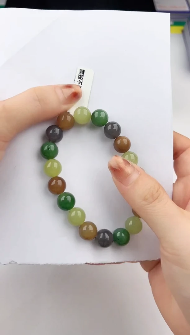 未镶嵌手链和田玉1颜色微差无瑕疵