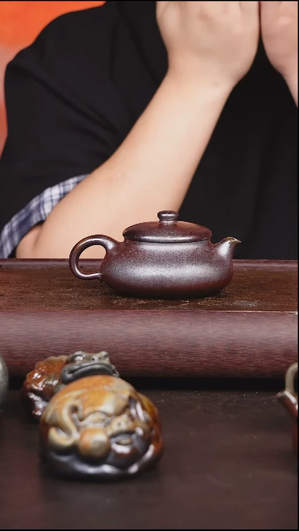 茶壶紫砂柴烧 壶