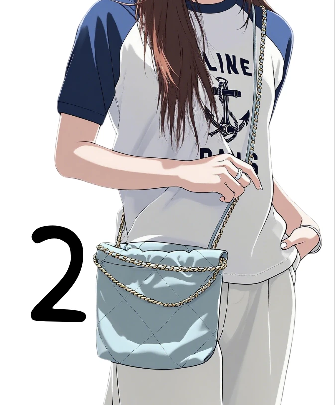 高奢真皮女包休闲便携黑白mini袋-44