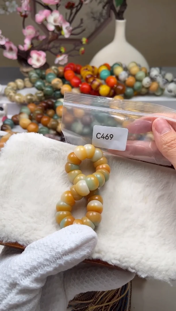 菩提根/象牙果手串通货WC469蒜瓣大肠13mm一串随机