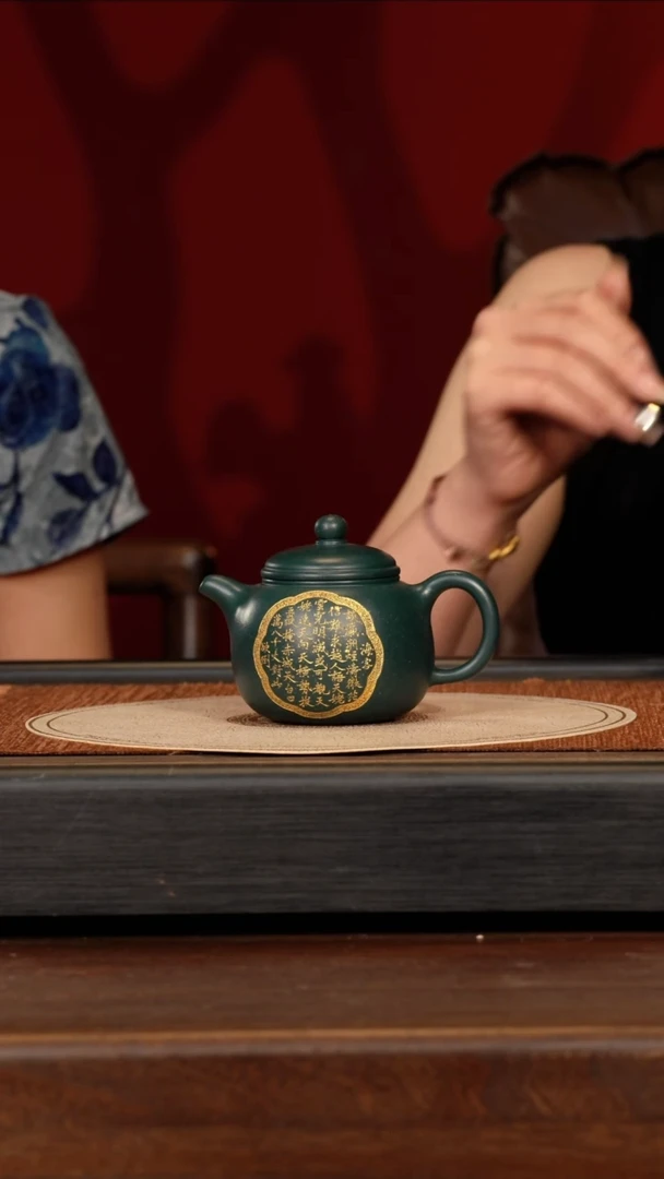 茶壶紫砂宜兴紫砂XY 绿泥 匏樽