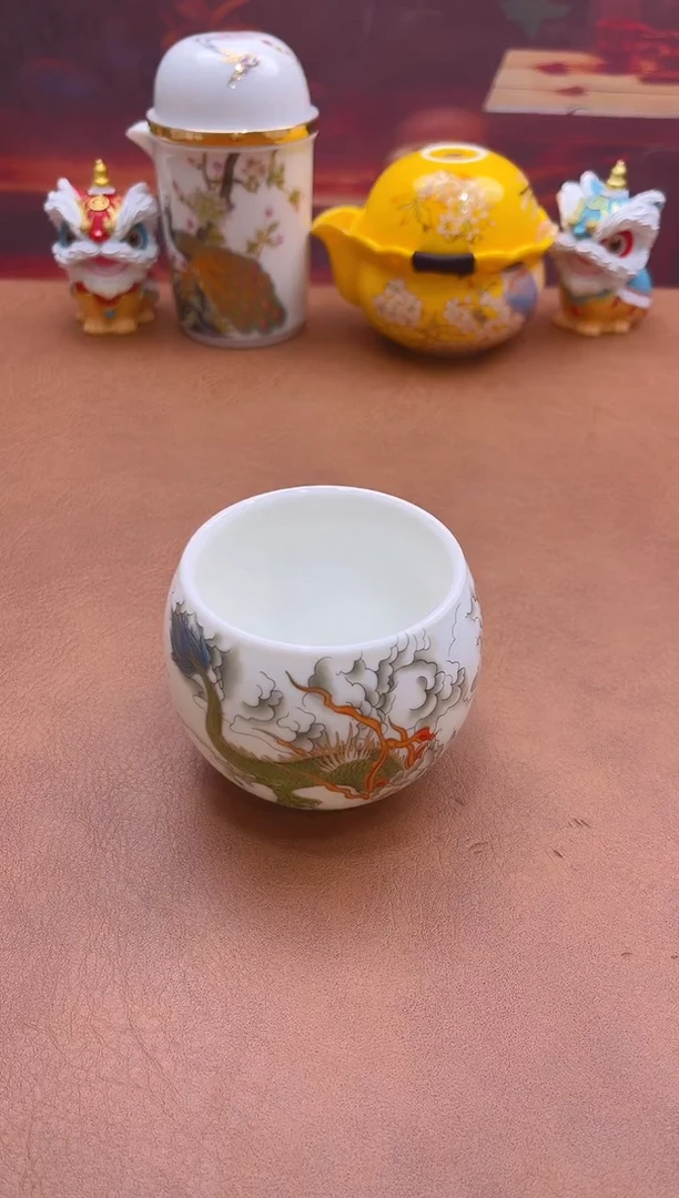 陶瓷茶具摆件旅行套组