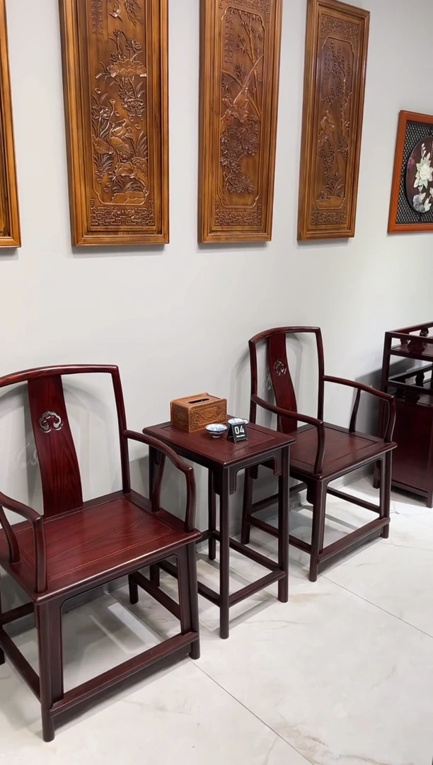 黑酸枝木类成套家具南宫椅两张