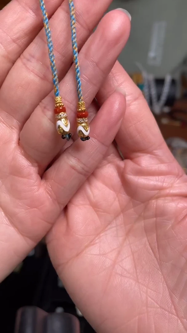 【闪购商品】玛瑙/玉髓颈饰未镶嵌玛瑙饰品一对36