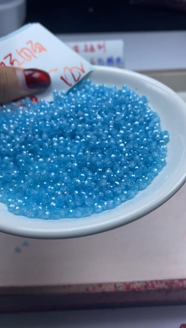 【闪购商品】尖晶石颈饰未镶嵌x211蓝锆*石切面3mm*60颗