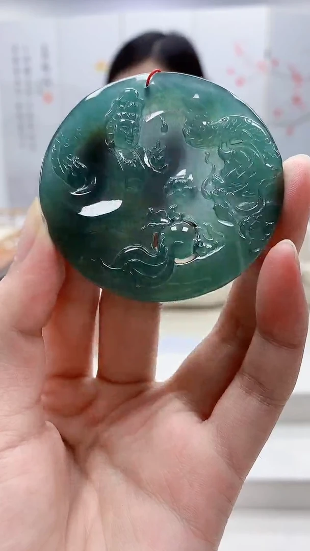 定制翡翠未镶嵌4852zm-毛货挂件61观音