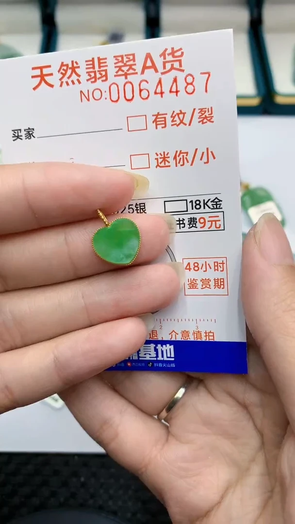 【闪购商品】翡翠颈饰18K金镶嵌            8