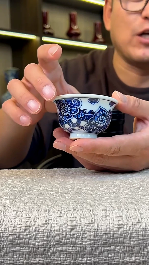 瓷片景德镇毛仔柴窑杯