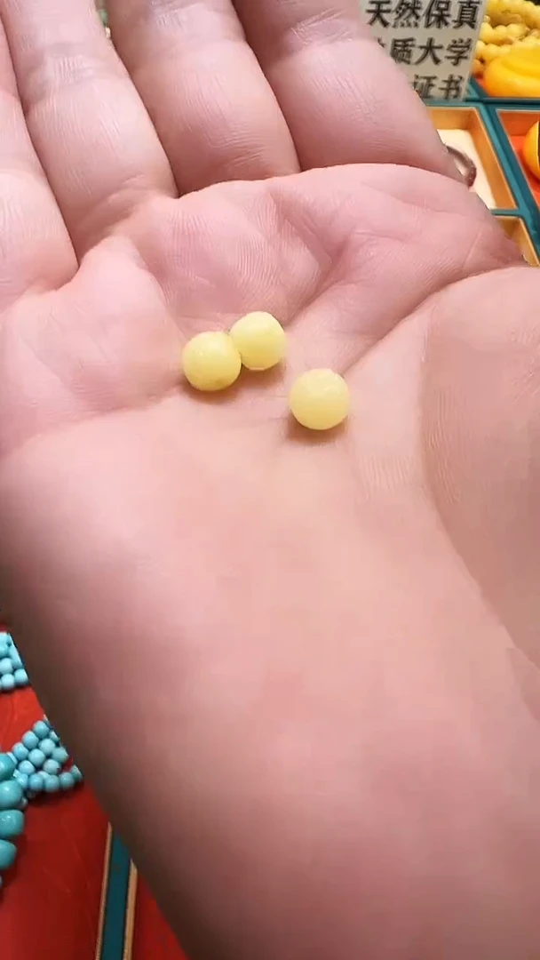裸石蜜蜡未镶嵌6+蜜蜡精工老型珠  一颗  多样性拍一发一