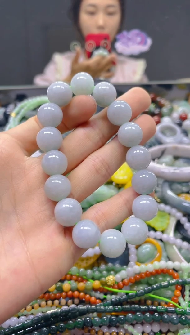 颈饰未镶嵌翡翠12MM/L/翡翠A货，一件也是批发价
