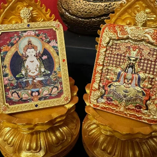 拍一到手五件西藏唐卡吊坠十二生肖八大守护系列佛牌唐卡项链