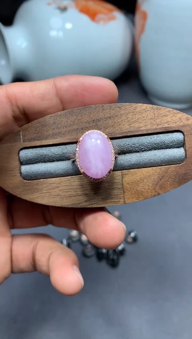 【闪购商品】锂辉石戒指未镶嵌W46（随机性发货只发一单）