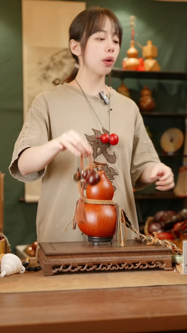 235号精品天然大漆酒葫芦一物一拍~