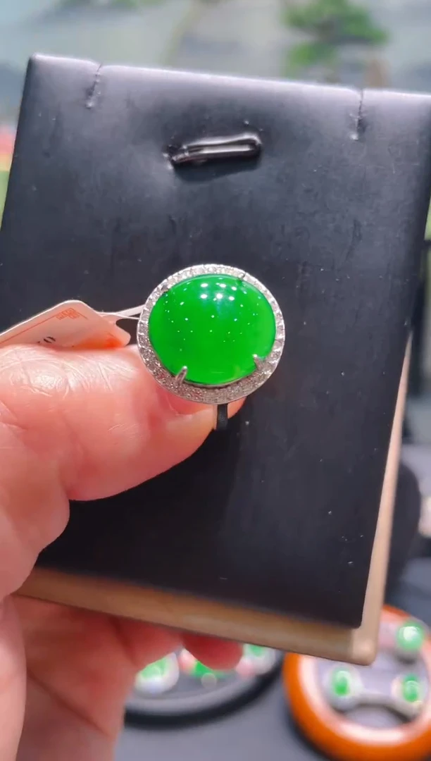 翡翠银S925镶嵌颈饰翡翠A12