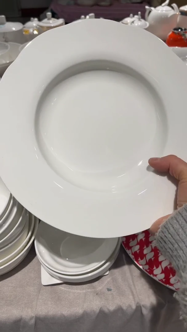 瓷白瓷1个汤盘隆达
