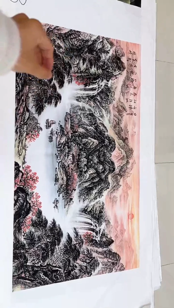 国画九霄甄选国画作品x3