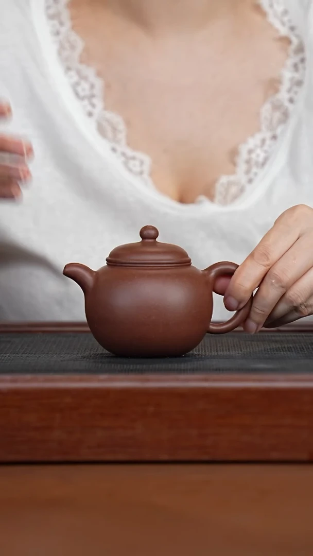茶壶紫砂花块紫泥匏尊
