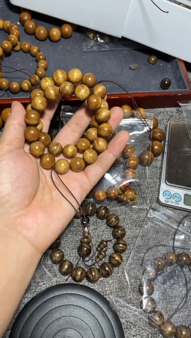 金丝楠手串/手链1.5药香老料影子波56
