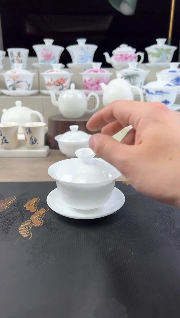 【闪购商品】冰瓷盖碗120cc，工厂直播浮力