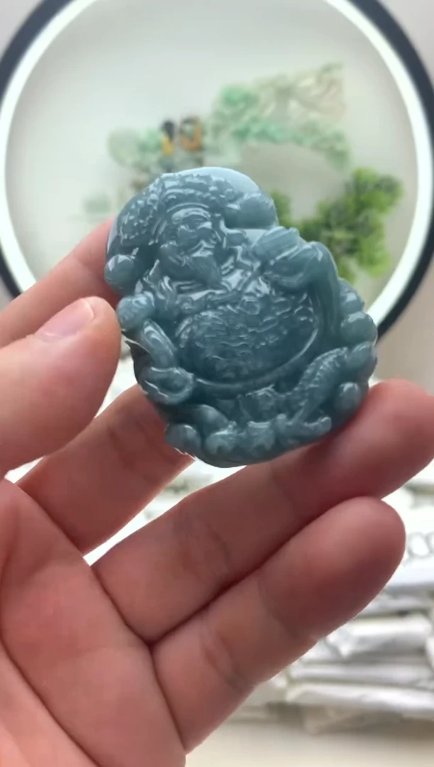 颈饰未镶嵌翡翠财神