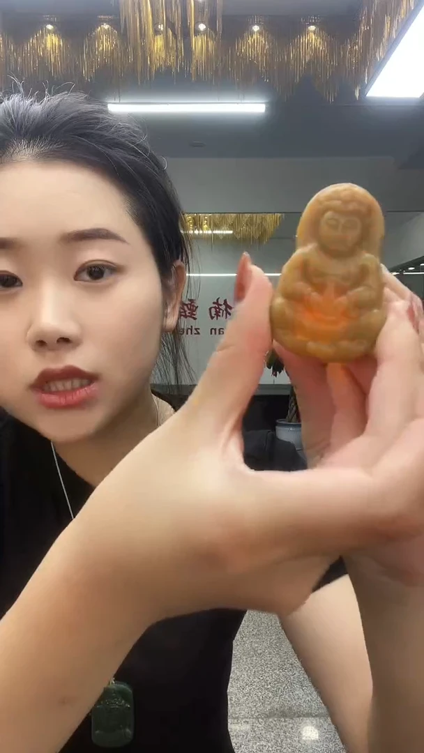 未镶嵌吊坠石英岩玉黄沁随型观音多样性发货一件