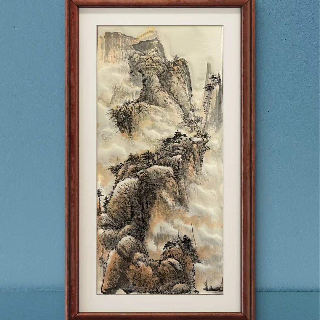 云水禅心-卷轴装裱-卢三虎 书法作品