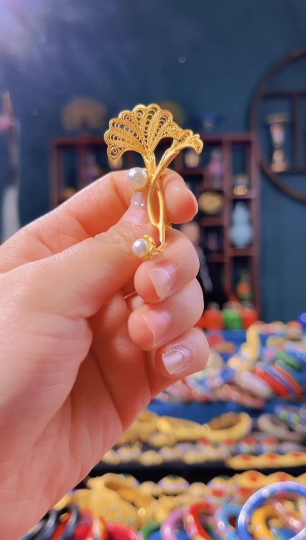 【闪购商品】非遗技艺 花丝胸针