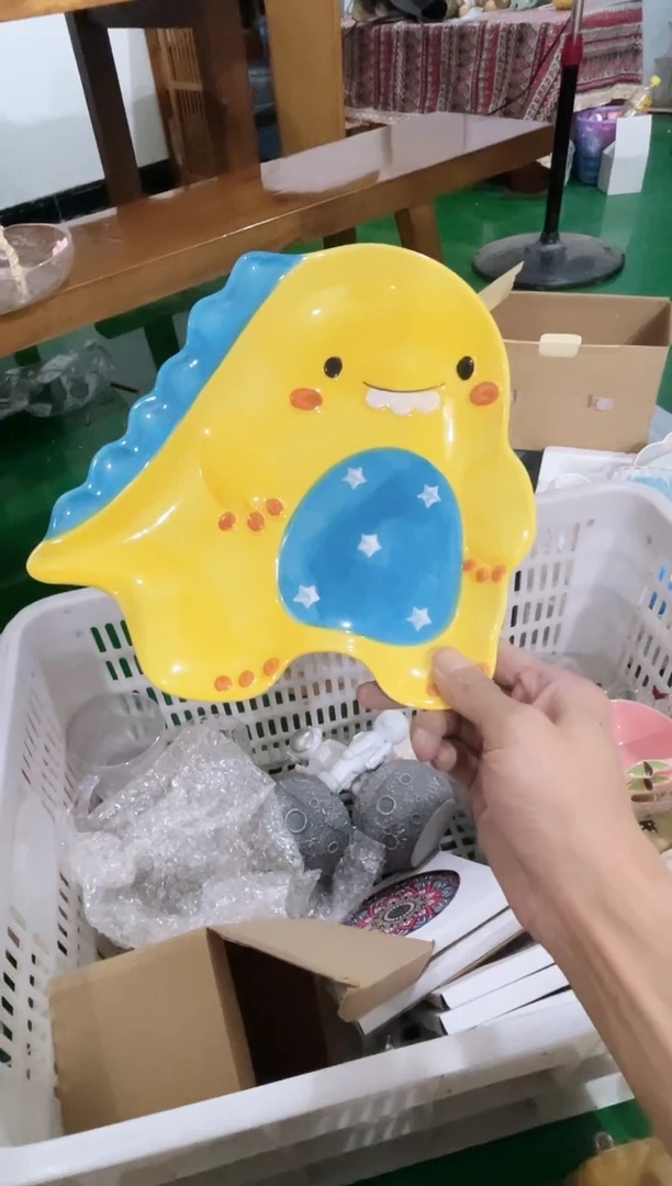 瓷片恐龙盘福利款，拼手速