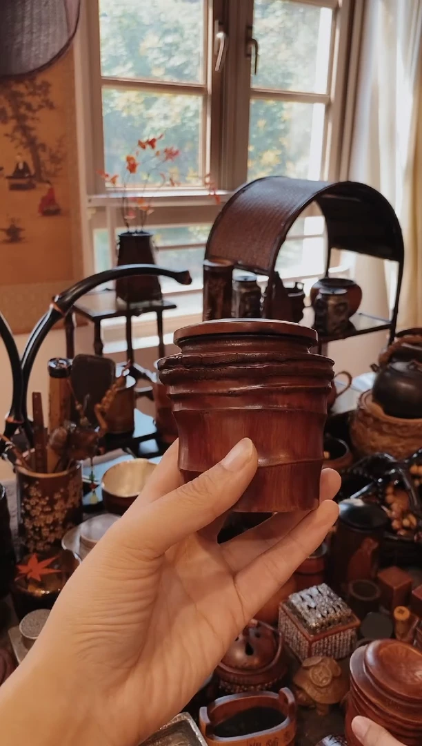 用****3竹根精品款茶叶罐