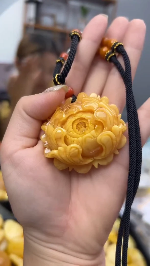 未镶嵌蜜蜡裸石蜜蜡吊坠