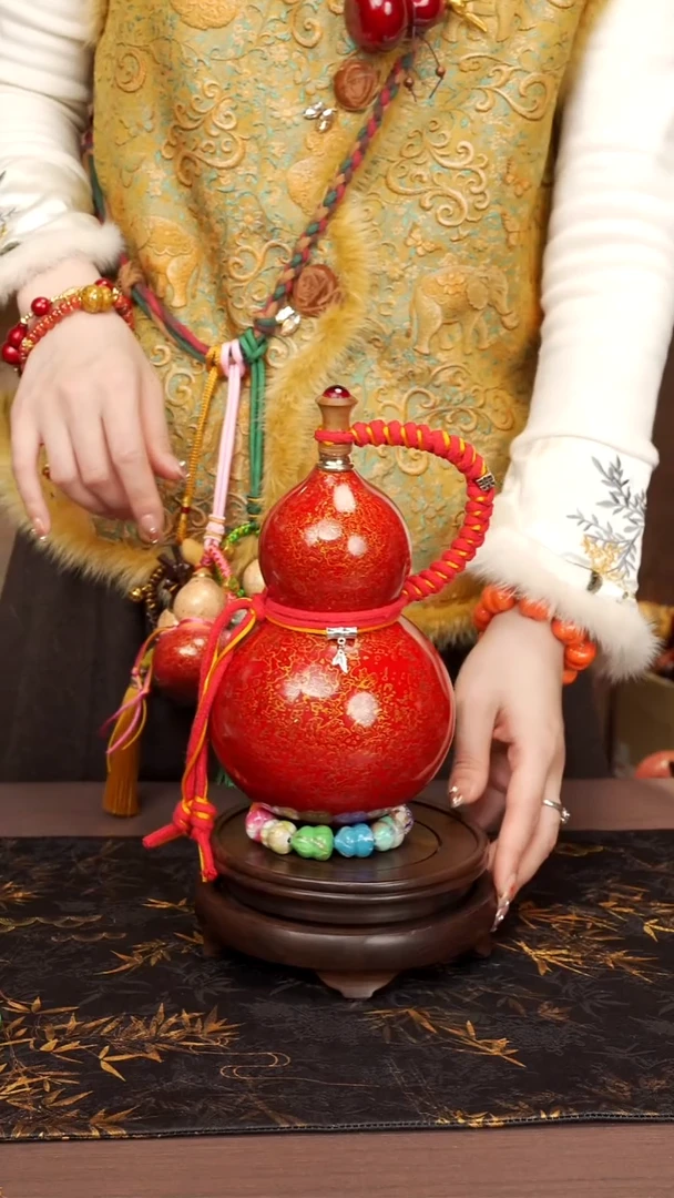 70--高端工艺大漆酒葫芦--518