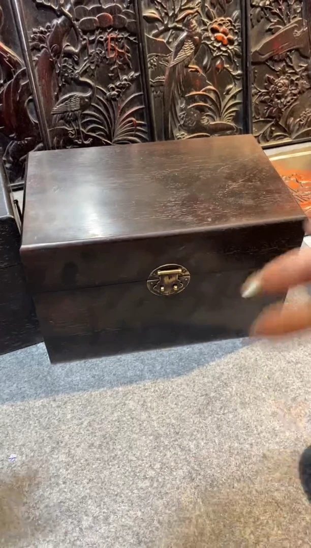 木紫檀拆件雕刻板以直播间实物为准微瑕老物件