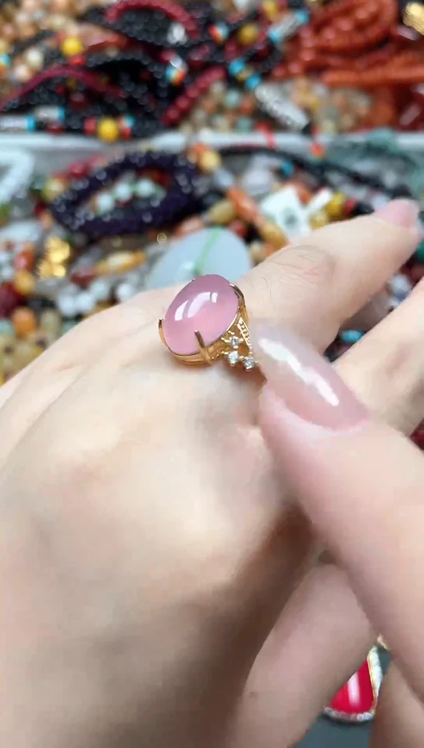 合金戒指玛瑙/玉髓多样性发货拍一发一