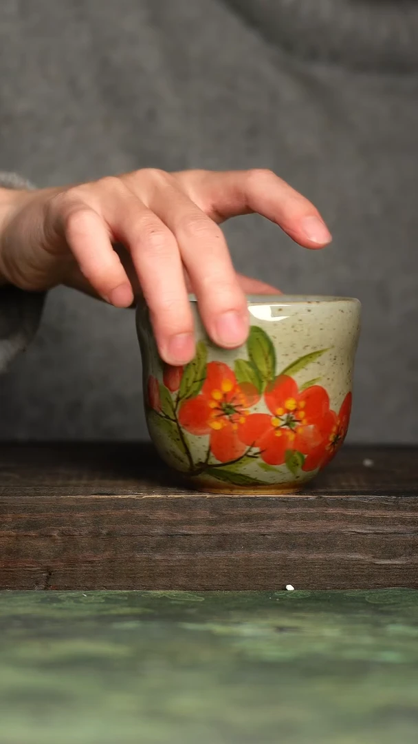 【闪购商品】杯青诗手工手绘瓷器