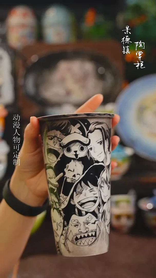 景德镇高温釉下彩纯手工手绘